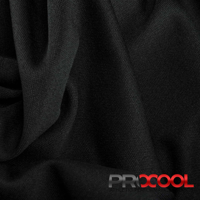 ProCool® Performance Interlock Silver CoolMax Fabric Black Used for Bibs